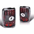 Black Clear Lens Led Taillight Lamps Compatible With 00-06 Chevy Tahoe Suburban Gmc Yukon