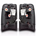 Black Clear Lens Led Taillight Lamps Compatible With 00-06 Chevy Tahoe Suburban Gmc Yukon