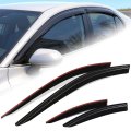 Auto Dynasty Window Visors For 2025-2026 Toyota Camry 4pcs Front Left Right Tape-on Deflectors Rain Guards Sun Wind Air Side 