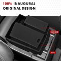 Center Console Organizer For 2025 2026 Subaru Forester Armrest Storage Box Secondary Insert Tray With Black Silicone Mats