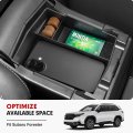 Center Console Organizer For 2025 2026 Subaru Forester Armrest Storage Box Secondary Insert Tray With Black Silicone Mats