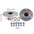 Tdpro 17mm 3 Stud Front Wheel Hub Bearing Flange Steering Spindles For 6a A Go Kart Drift Trike Atv Quad Buggy