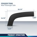 Rear Right Side Wheel Molding For Jeep Renegade 2015-2023 5xb66lxhaa Ch1791104