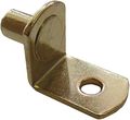 1 4 In Bracket Style Cabinet Shelf Support Pegs With Hole Polished Brass Pack Of 25
