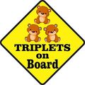 5in X Two Boys One Girl Triplets On Board Sticker Vinyl Vehicle Sign By Stickertalk 