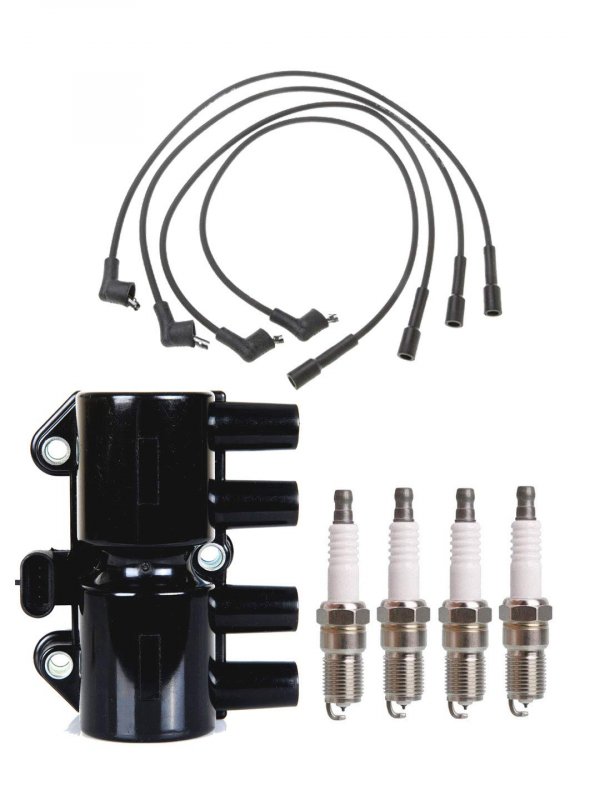 Ena Set Of 1 Ignition Coil Pack 4 Platinum Spark Plugs And Wire For Chevrolet Daewoo Optra 2 0l Leganza 2l Replacement Uf336