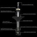 Pair Of Factory Style Front Coil Spring Shock Strut Mount Assembly Compatible With Toyota Sienna 7-passenger Seating 2007-2010