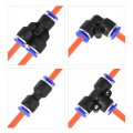 Uxcell Pneumatic 4mm Od Polyurethane Pu Air Hose Tubing Kit 10 Meters Orange With 14 Pcs Push To Connect Fittings