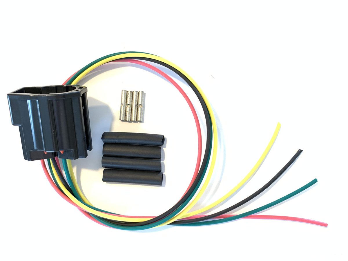 Pigtail Harness Wpt-1194 9u2z-14s411-akb For Catalyst Monitor O2 Sensor 13 In With 4 Cavities 18awg Signal Terminals