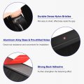Uxcell 2pcs Door Brush Bottom Sweep H-shape Aluminum Alloy Base With 3 5-inch Nylon For Home Industrial 39-inch L X 4 W Black