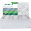 Filterbuy 20x23x1 Air Filter Merv 13 Optimal Defense 12-pack Pleated Hvac Ac Furnace Filters Replacement Actual Size 19 50 X 22 