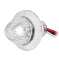 Gg Grand General 75444 1 Inch Mini Push Screw Watermelon White Clear Dual Function Led Light With Chrome Plastic Bezel 