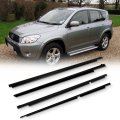 4pcs Car Outer Door Window Molding Trim Weatherstrip Seal For 2006 2007 2008 Toyota Rav4 Replace A 75720-42030 