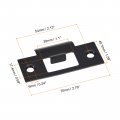 Uxcell Door Strike Plate 70mm X 40 3mm 201 Stainless Steel Latch Deadbolt For Frame Jamb Black