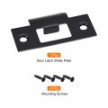 Uxcell Door Strike Plate 70mm X 40 3mm 201 Stainless Steel Latch Deadbolt For Frame Jamb Black