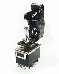 Safety Toggle Switch Dpdt 20 Amp Carbon Fiber