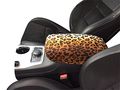 Auto Console Covers- For The Nissan Altima 2013-2017 Center Armrest Cover In A Protective Fleece Fabric Leopard Print 