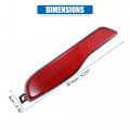 X Autohaux Car Rear Bumper Reflector Light Left Side Driver 68105145ac For Jeep Cherokee 2014 2015 2016 2017 2018