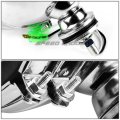 Auto Dynasty Compatible With Honda Pilot Ridgeline 3 Inches Chrome Bull Bar 6 Housing Clear Lens Fog Lights
