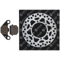 Niche Front Left Brake Rotor Pad Semi Metallic Kit For Kawasaki Kx100 Kx80 41080-1330 41080-1335 Motorcycle