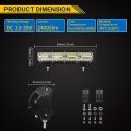 Willpower 12 Inch 240w Led Light Bar Spot Flood Combo Beam 12v 24v Offroad Driving Lights Waterproof Work Fog Lamps For Boat