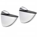 Glass Shelf Bracket Wall Mount Adjustable Zinc Alloy Bright Chrome Holder For 3-33mm Thickness 2pcs 