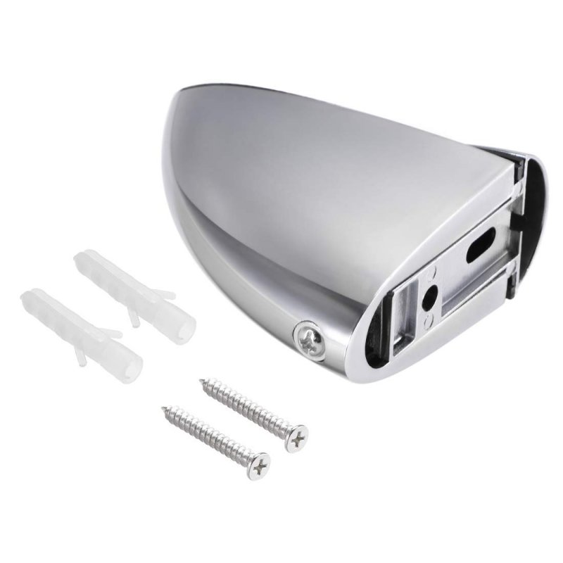 Glass Shelf Bracket Wall Mount Adjustable Zinc Alloy Bright Chrome Holder For 3-33mm Thickness 2pcs