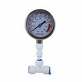 Water Pressure Gauge Meter 0 To 1 6mpa 220psi For Reverse Osmosis System Pump 3 8 In Quick Connect Fitting 2 Diameter Stainless