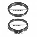 X Autohaux 2pcs Plastic 72 6mm To 64 1mm Car Hub Centric Rings Wheel Bore Center Spacer