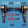 Tuzliufi Tie Rod End Kit Compatible With Arctic Cat Kawasaki Suzuki Yamaha 0405-010 0405-011 0405-282 0505-510 0505-874