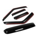 Blazer Jimmy Bravada 4pcs In-channel Window Deflector Rain Guard 38 Inches Sun Roof Visor Dark Smoke 
