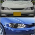 Ajp Distributors Black Housing Clear Lens Reflector Signal Bumper Factory Style Headlights Driver Passenger Lh Rh Assembly Set 