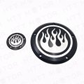 Httmt- Road King Dyna Sportster Street Bob Black Flame Fire Derby Timer Cover Compatible With H-d Fld Flhr Flhtc Flhtcu Flstsb