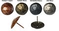 25 Small Clavos Rustic Hamered Nailheads In Antique Copper About 3 4 Inch