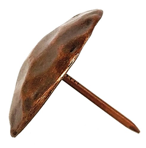 25 Small Clavos Rustic Hamered Nailheads In Antique Copper About 3 4 Inch