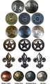 25 Small Clavos Rustic Hamered Nailheads In Antique Copper About 3 4 Inch