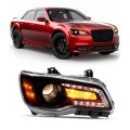 Passenger Side Right Front Headlamp For 2011 2023 Chrysler 300 Halogen Clear Lens Black Housing Replacement Ch2503235 