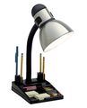 Satco 57 056 Gooseneck Desk Organizer Lamp With 13-watt Gu24 2700k Mini Spiral Steel Black 