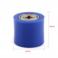 Qiilu 10mm Drive Chain Pulley Roller Slider Tensioner Wheel Guide For Street Bike Motorcycle Atv 10mm-blue
