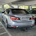 Ecotric Rear Bumper Spoiler Lip Splitter Underbody Compatible With Honda 2016-2017 Accord 4 Door Sedan Pair Hfp Style