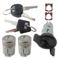Ignition Key Switch Cylinder Set 701400 700843 Car Door Lock Kit Fit For G M C K2500 Sierra Sl Cab Chassis 2-door 7 4l 454cu In 
