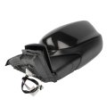 Left Side Mirror For 2013 2017 Honda Accord Black Smooth Glass Power Adjustment Manual Folding Flat Lens