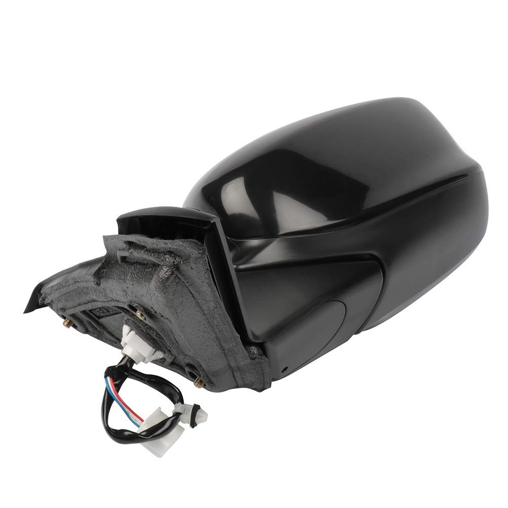 Left Side Mirror For 2013 2017 Honda Accord Black Smooth Glass Power Adjustment Manual Folding Flat Lens