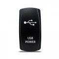 Ch4x4 Rocker Switch Usb Power Symbol 4-white Led