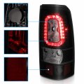 Amerilite For 1999-2002 Chevy Silverado 99-06 Gmc Sierra Pickup Truck Smoke Black Led Replacement Taillights Brake Lamp Set