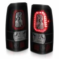 Amerilite For 1999-2002 Chevy Silverado 99-06 Gmc Sierra Pickup Truck Smoke Black Led Replacement Taillights Brake Lamp Set