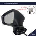 Spieg Driver Side Mirror Replacement For Mazda 3 2017-2018 Heated Turn Signal Light Paint To Match 6 Pin Left