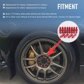 Jdmspeed Lug Nuts Aluminum Extended Tuner M12x1 25 60mm Replacement For Wheel Rims 20pcs Red