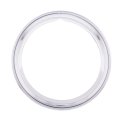 United Pacific A6138 Stainless Steel 15-inch Smooth Beauty Trim Ring Highly Polished Style Rim One Set Pack Of 4 Rims 