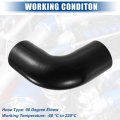 Uxcell 1 Set 51mm 2 01 Id 90 Degree Elbow Coupler Silicone Hose 4-ply With Pcs Clamps Black Recell 1 Set 51mm 2 01 Id 90 Degree